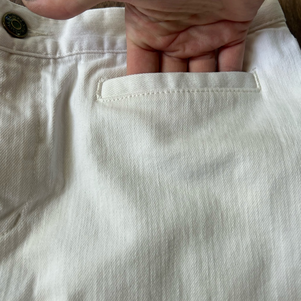 RALPH LAUREN JEANS CO White Straight Leg Capris Bareback Preppy Old Money Size 6 - Picture 8 of 15